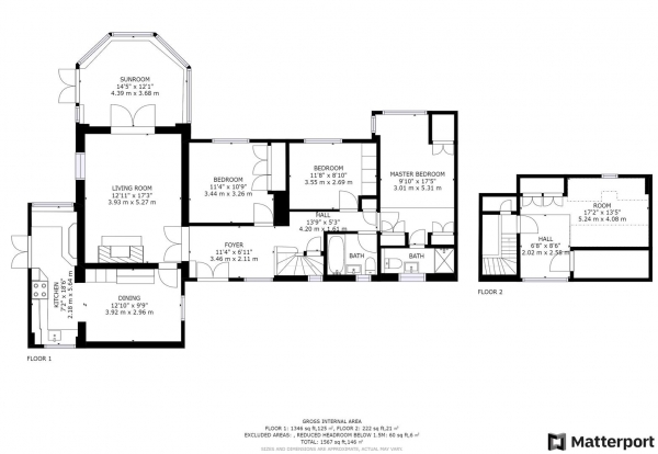 Floor Plan Image for 3 Bedroom Mews for Sale in Vicarage Lane, Dunchurch, Rugby