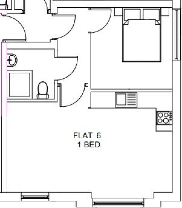 Floor Plan Image for 1 Bedroom Apartment for Sale in Woodside Park, Rugby