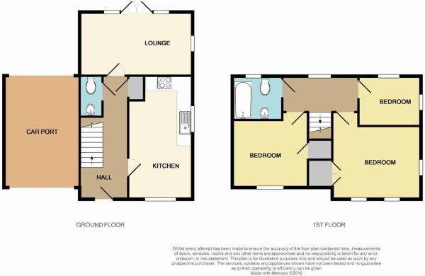 Floor Plan Image for 3 Bedroom Property for Sale in Queen Elizabeth Road, Nuneaton