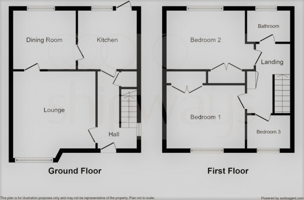 Floor Plan for 3 Bedroom End of Terrace House for Sale in Norman Road, Rugby, CV21, 1DW - Guide Price &pound165,000