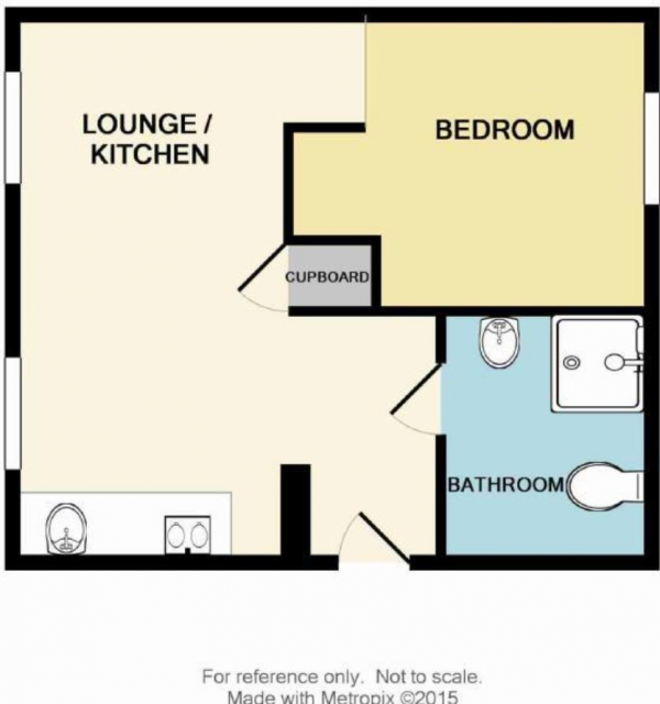 Floor Plan Image for 1 Bedroom Flat for Sale in Follager Road, Rugby