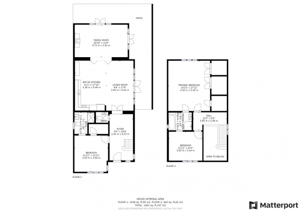 Floor Plan for 3 Bedroom Detached House for Sale in Main Street, Newton, Rugby, CV23, 0DY - Offers Over &pound399,950