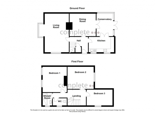 Floor Plan Image for 3 Bedroom Semi-Detached House for Sale in Dalkeith Avenue, Rugby