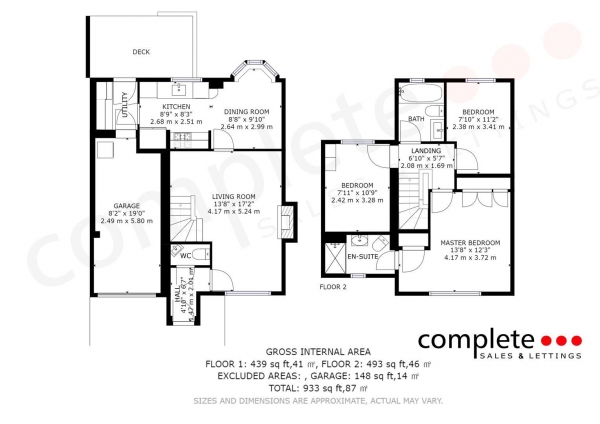 Floor Plan Image for 3 Bedroom Detached House for Sale in Cedar Avenue, Ryton On Dunsmore, Coventry