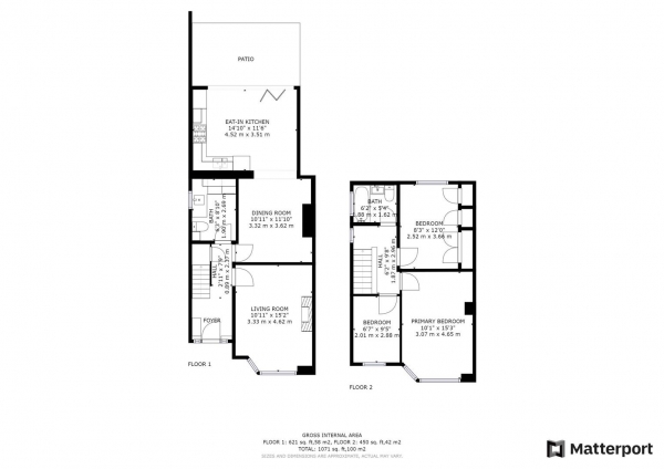 Floor Plan Image for 3 Bedroom Semi-Detached House for Sale in Alwyn Road, Bilton, Rugby