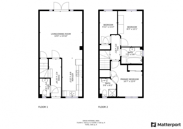 Floor Plan Image for 3 Bedroom End of Terrace House for Sale in Wynne Crescent, Rugby