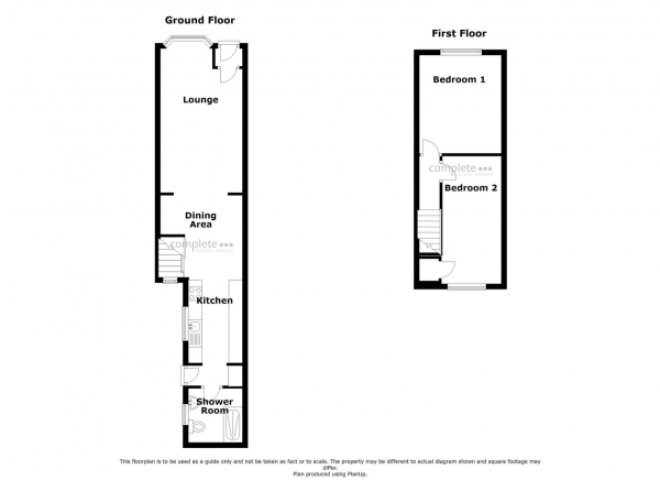 Floor Plan Image for 2 Bedroom Terraced House for Sale in Oxford Street, Rugby