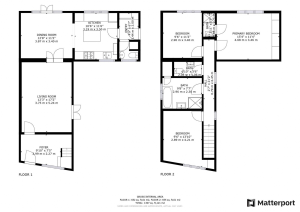 Floor Plan Image for 3 Bedroom Detached House for Sale in Main Street, Newton, Rugby