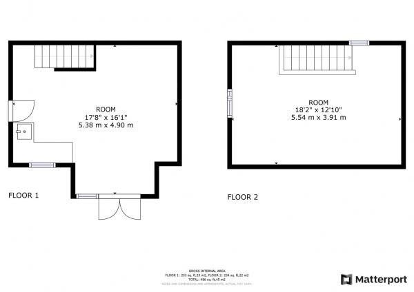 Floor Plan Image for 3 Bedroom Detached House for Sale in Main Street, Newton, Rugby