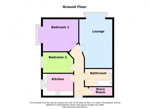 Floor Plan Image for 2 Bedroom Apartment for Sale in King Edward Road, Rugby