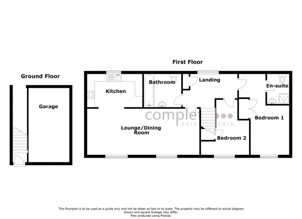 Floor Plan Image for 2 Bedroom Property for Sale in Lower Lea Place, Rugby