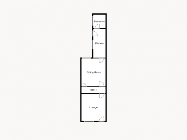 Floor Plan Image for 2 Bedroom Terraced House for Sale in Cambridge Street, Rugby