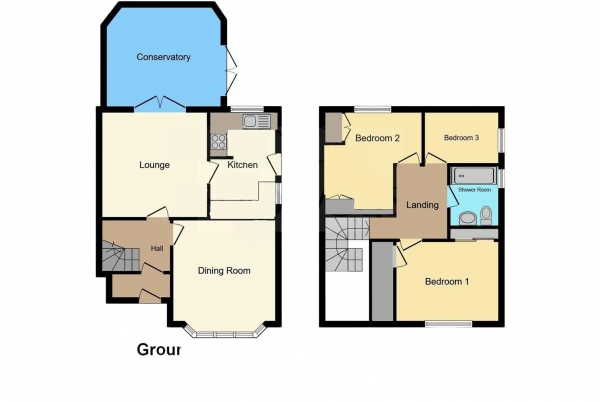 Floor Plan Image for 3 Bedroom Detached House for Sale in Lawrence Road, Rugby