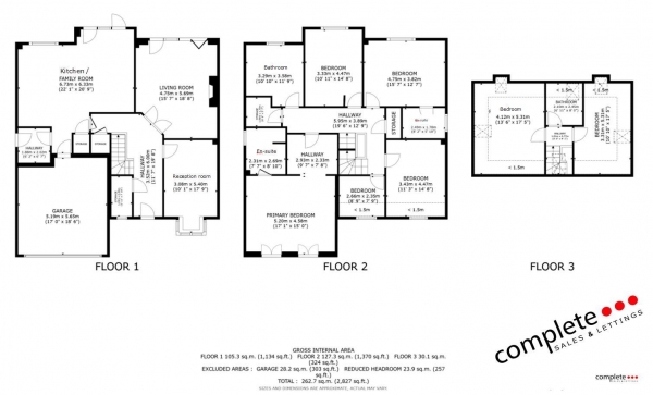 Floor Plan for 6 Bedroom Detached House for Sale in Bilton Lane, Dunchurch, Rugby, CV22, 6PY - Guide Price &pound950,000