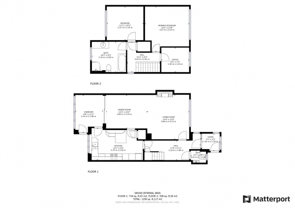 Floor Plan Image for 3 Bedroom Detached House for Sale in Brackendale Drive, Barby, Rugby