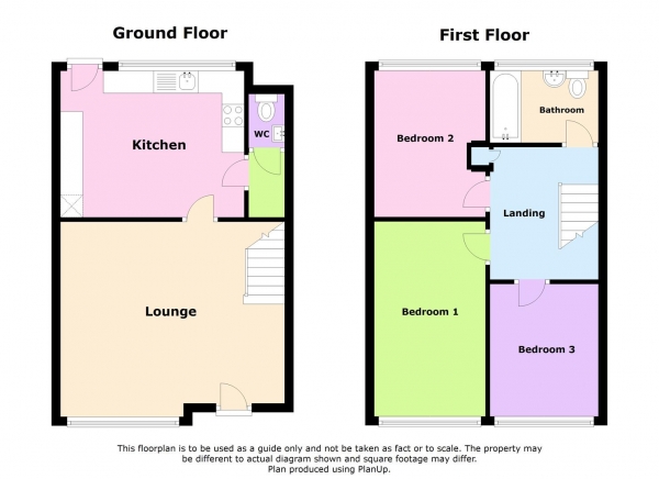 Floor Plan Image for 3 Bedroom Terraced House for Sale in Parkfield Road, Newbold, Rugby