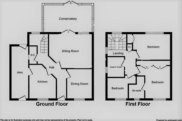 Floor Plan Image for 3 Bedroom Detached House for Sale in Bartley Walk, Long Lawford, Rugby