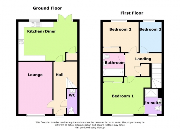 Floor Plan Image for 3 Bedroom Detached House for Sale in Oldbury Close, Cawston, Rugby