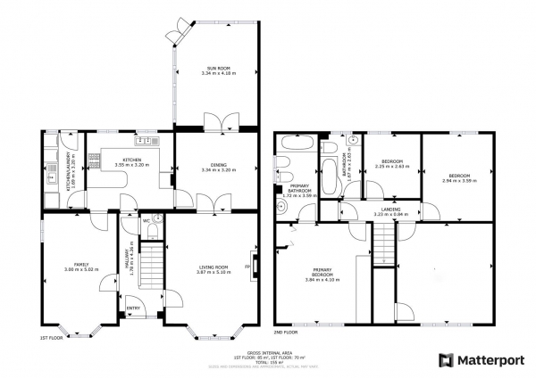 Floor Plan for 4 Bedroom Detached House for Sale in Rowan Drive, Rugby, CV22, 7JN - OIRO &pound475,000