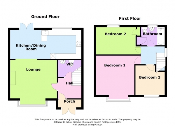 Floor Plan Image for 3 Bedroom Detached House for Sale in Elder Close, Bilton, Rugby