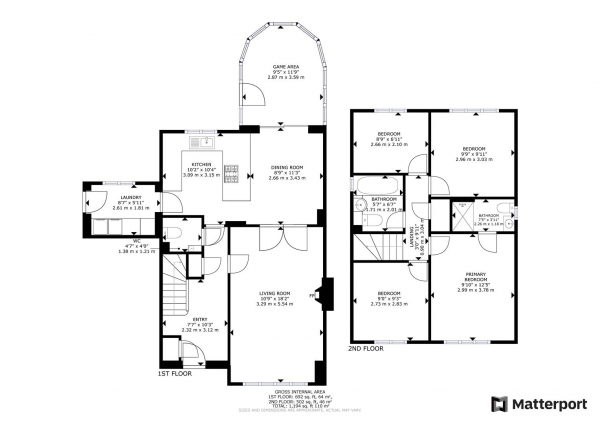 Floor Plan Image for 4 Bedroom Detached House for Sale in Acorn Drive, Rugby