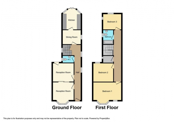 Floor Plan Image for 3 Bedroom End of Terrace House for Sale in Clay Lane, Coventry