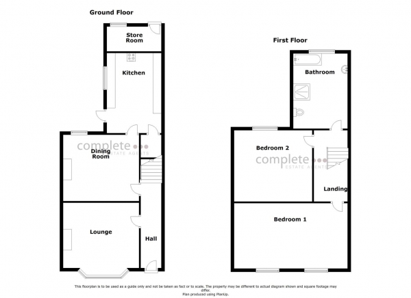 Floor Plan Image for 2 Bedroom Terraced House for Sale in York Street, Rugby