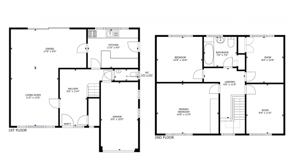 Floor Plan Image for 4 Bedroom Detached House for Sale in Bawnmore Road, Bilton, Rugby