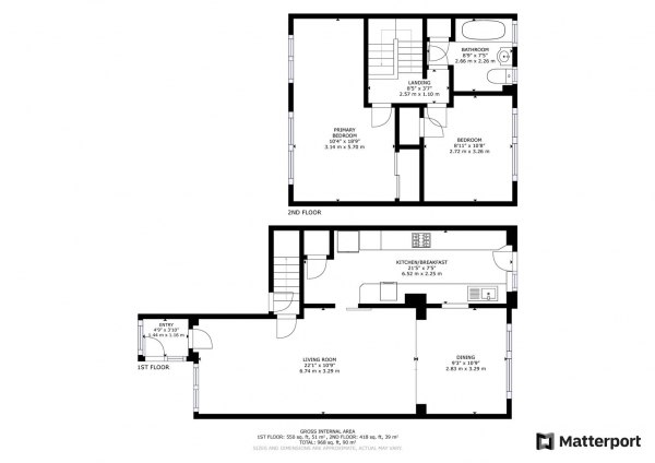 Floor Plan Image for 2 Bedroom Semi-Detached House for Sale in Bredon Avenue, Binley, Coventry
