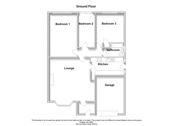 Floor Plan Image for 3 Bedroom Detached Bungalow for Sale in Norton Leys, Rugby