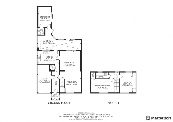 Floor Plan Image for 2 Bedroom Cottage for Sale in Broad Street, Brinklow