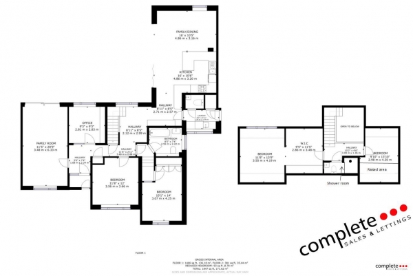 Floor Plan for 4 Bedroom Detached Bungalow for Sale in Brookside Close, Rugby, CV22, 6AH - Offers in Excess of &pound500,000