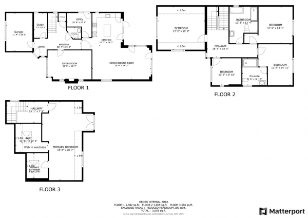 Floor Plan Image for 5 Bedroom Detached House for Sale in Dalkeith Avenue, Bilton, Rugby