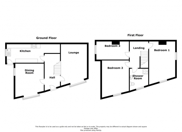 Floor Plan Image for 3 Bedroom End of Terrace House for Sale in Hunter Street, Rugby