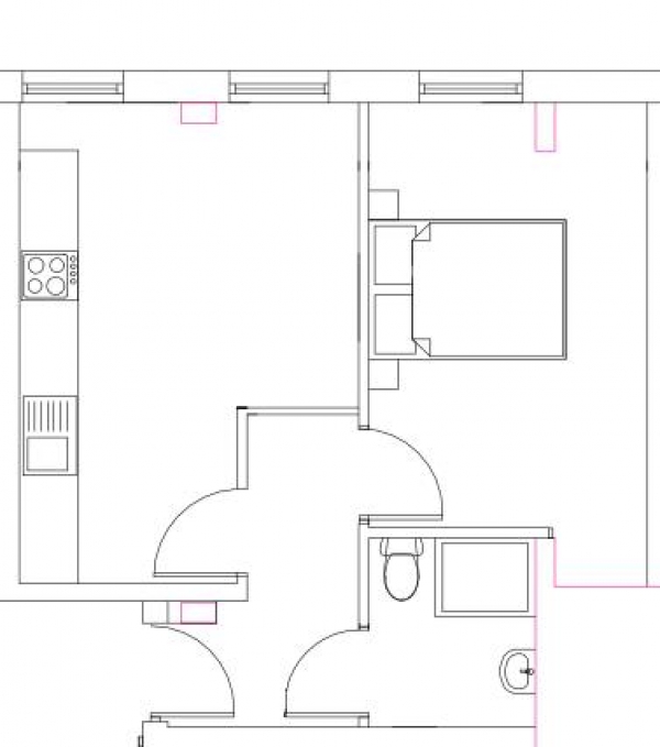 Floor Plan Image for 1 Bedroom Apartment for Sale in Harrad House, Woodside Park, Rugby