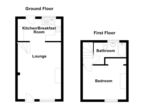 Floor Plan Image for 1 Bedroom Cottage for Sale in Church Street, Clifton Upon Dunsmore, Rugby