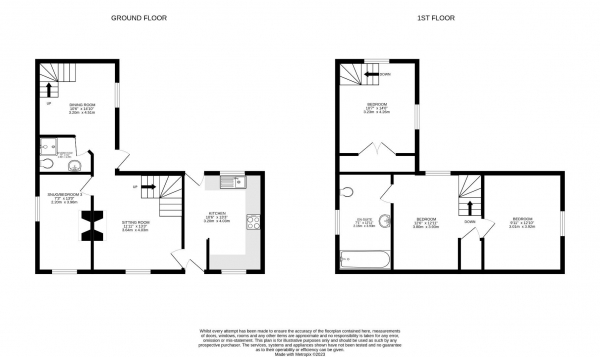 Floor Plan Image for 3 Bedroom Property for Sale in Markfield Road, Groby, Leicestershire