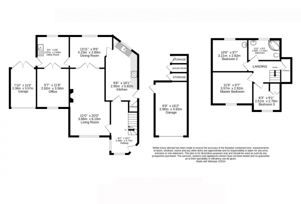 Floor Plan Image for 3 Bedroom Detached House for Sale in Beeby Road, Scraptoft, Leicester