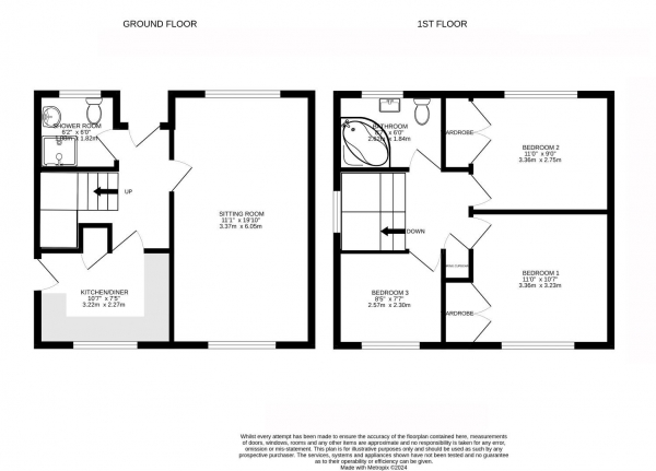 Floor Plan Image for 3 Bedroom Semi-Detached House for Sale in Wakerley Road, Evington, Leicester