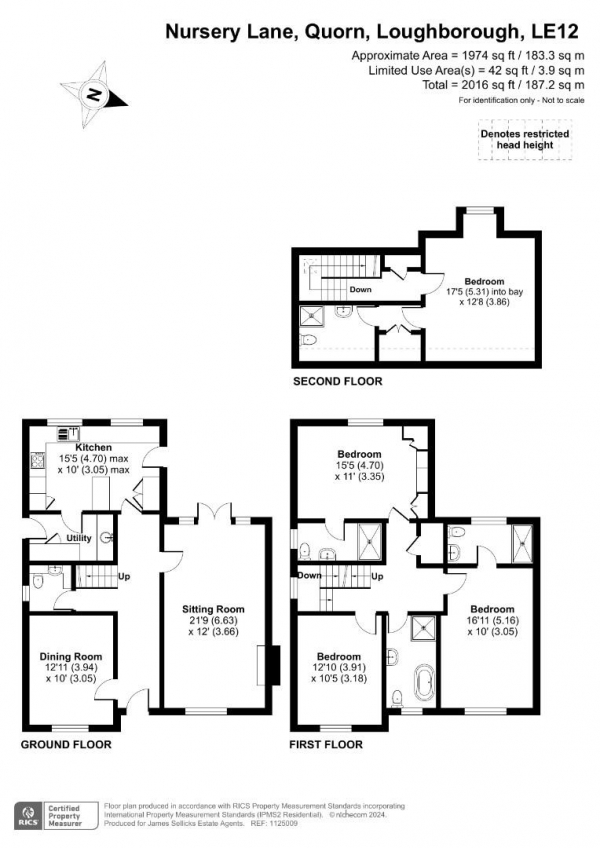 Floor Plan Image for 4 Bedroom Detached House for Sale in Nursery Lane, Quorn, Leicestershire