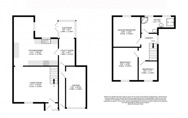 Floor Plan Image for 3 Bedroom Detached House for Sale in Heathfield Road, Wigston