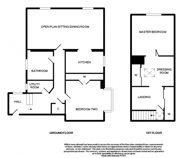 Floor Plan Image for 2 Bedroom Duplex for Sale in Scholars Walk, Stoneygate, Leicester