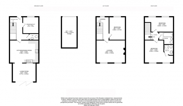 Floor Plan Image for 4 Bedroom Terraced House for Sale in Little Connery Leys, Birstall, Leicestershire