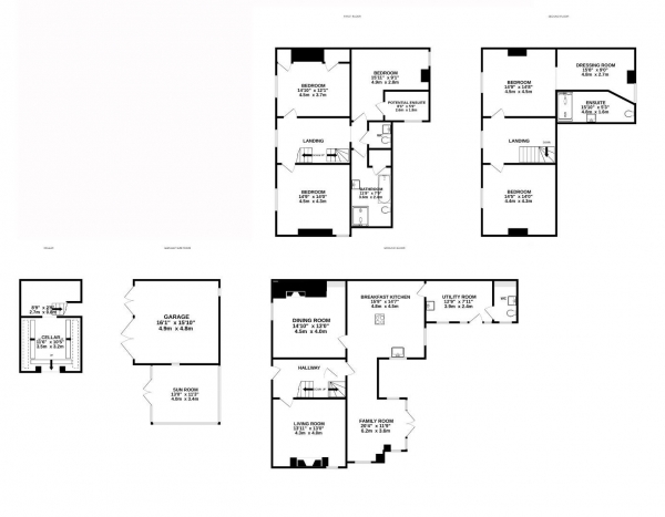 Floor Plan Image for 5 Bedroom Property for Sale in Long Street, Belton, Loughborough