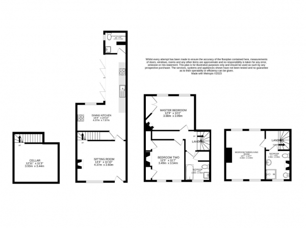 Floor Plan Image for 3 Bedroom Property for Sale in Guildhall Lane, Leicester