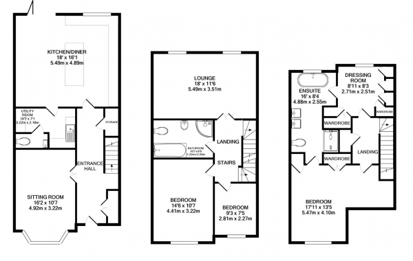 Floor Plan Image for 4 Bedroom End of Terrace House for Sale in Ridgway Road, Stoneygate, Leicester