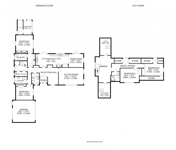 Floor Plan Image for 4 Bedroom Detached House for Sale in Elmsleigh Avenue, Stoneygate, Leicester