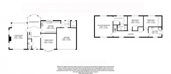 Floor Plan Image for 3 Bedroom Detached House for Sale in Uppingham Road, Houghton On The Hill, Leicestershire