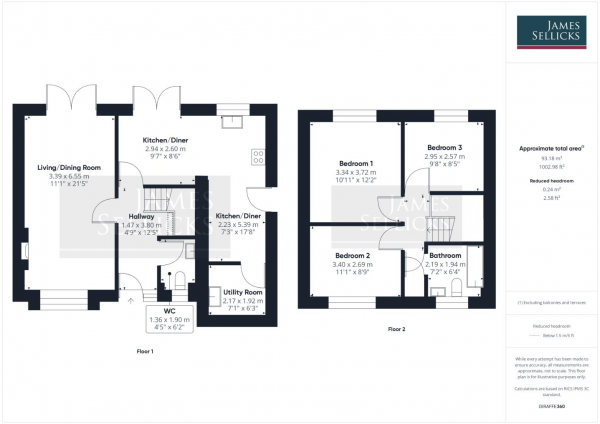 Floor Plan Image for 3 Bedroom Detached House for Sale in Fern Close, Thurnby, Leicestershire