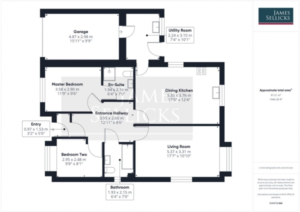 Floor Plan Image for 2 Bedroom Bungalow for Sale in Leicester Road, Oadby, Leicestershire